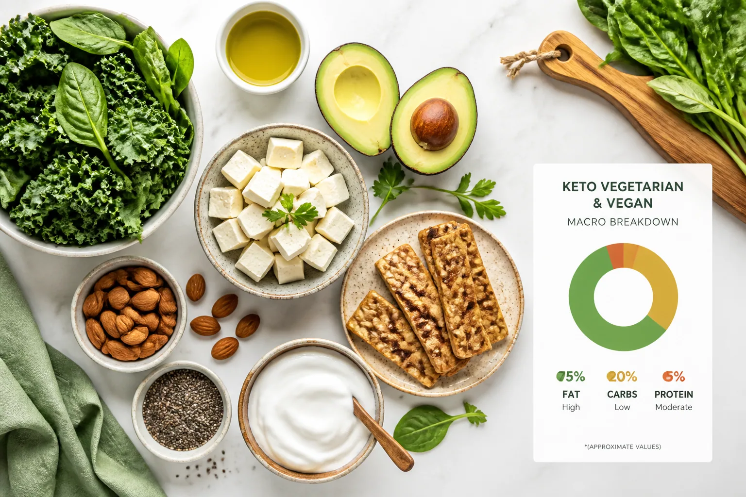 Keto for Vegetarians & Vegans: How to Stay in Ketosis Without Eating Meat