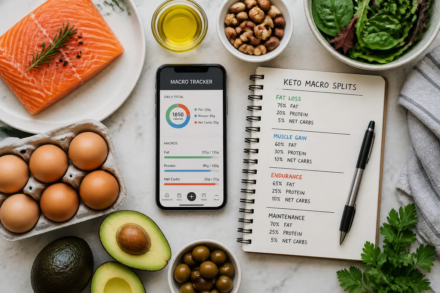 Optimal Macro Splits for Different Keto Goals: How to Balance Fat, Protein & Carbs